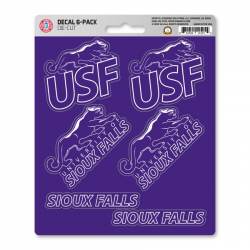 University of Sioux Falls Cougars - Set Of 6 Sticker Sheet