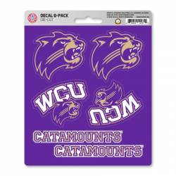 Western Carolina University Catamounts - Set Of 6 Sticker Sheet
