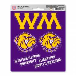 Western Illinois University Leathernecks - Set Of 6 Sticker Sheet