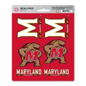 University Of Maryland Terrapins - Set Of 6 Sticker Sheet