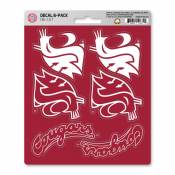 Washington State University Cougars - Set Of 6 Sticker Sheet