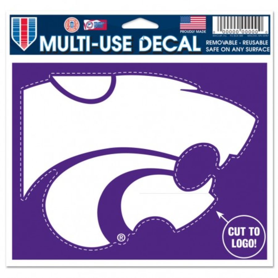 Kansas State University Wildcats - 4.5x5.75 Die Cut Multi Use Ultra ...