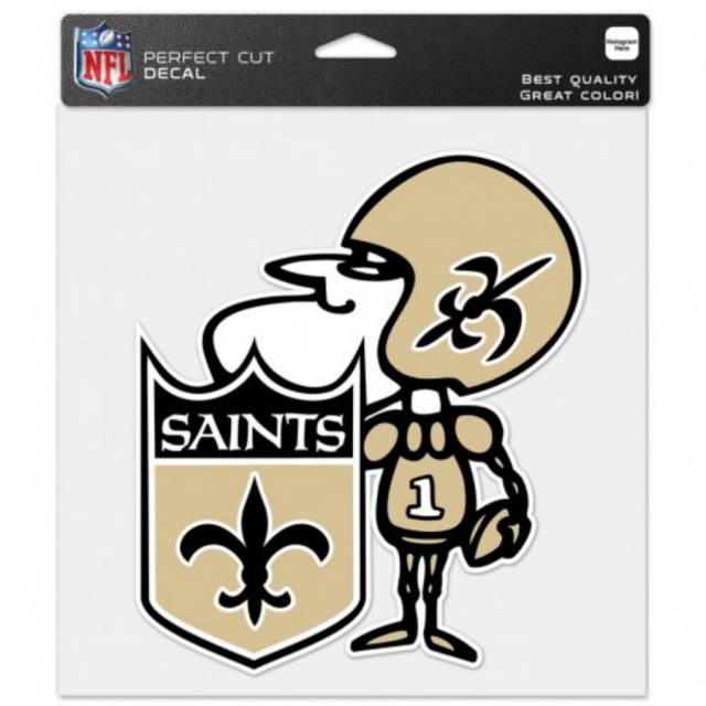 New Orleans Saints Retro Logo - 8x8 Full Color Die Cut Decal at