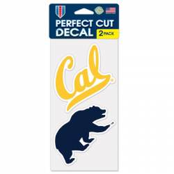 University Of California Golden Bears - Set of Two 4x4 Die Cut Decals