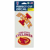 Iowa State University Cyclones - Set of Two 4x4 Die Cut Decals