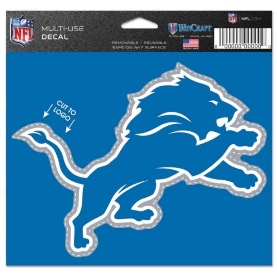 Detroit Lions Logo - 4.5x5.75 Die Cut Ultra Decal at Sticker Shoppe