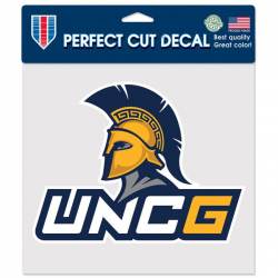 University Of North Carolina Greensboro Spartans - 8x8 Full Color Die Cut Decal