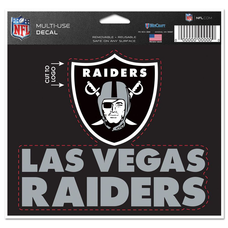 Las Vegas Raiders Script - 4.5x5.75 Die Cut Ultra Decal at Sticker Shoppe