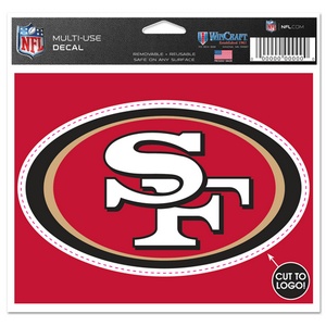 San Francisco 49ers - 4.5x5.75 Die Cut Ultra Decal at Sticker Shoppe