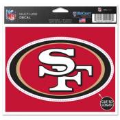 San Francisco 49ers - 4.5x5.75 Die Cut Ultra Decal