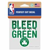 Boston Celtics Bleed Green Slogan - 4x4 Die Cut Decal
