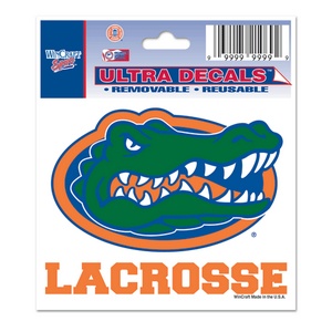 University Of Florida Gators Lacrosse - 3x4 Ultra Decal at Sticker Shoppe