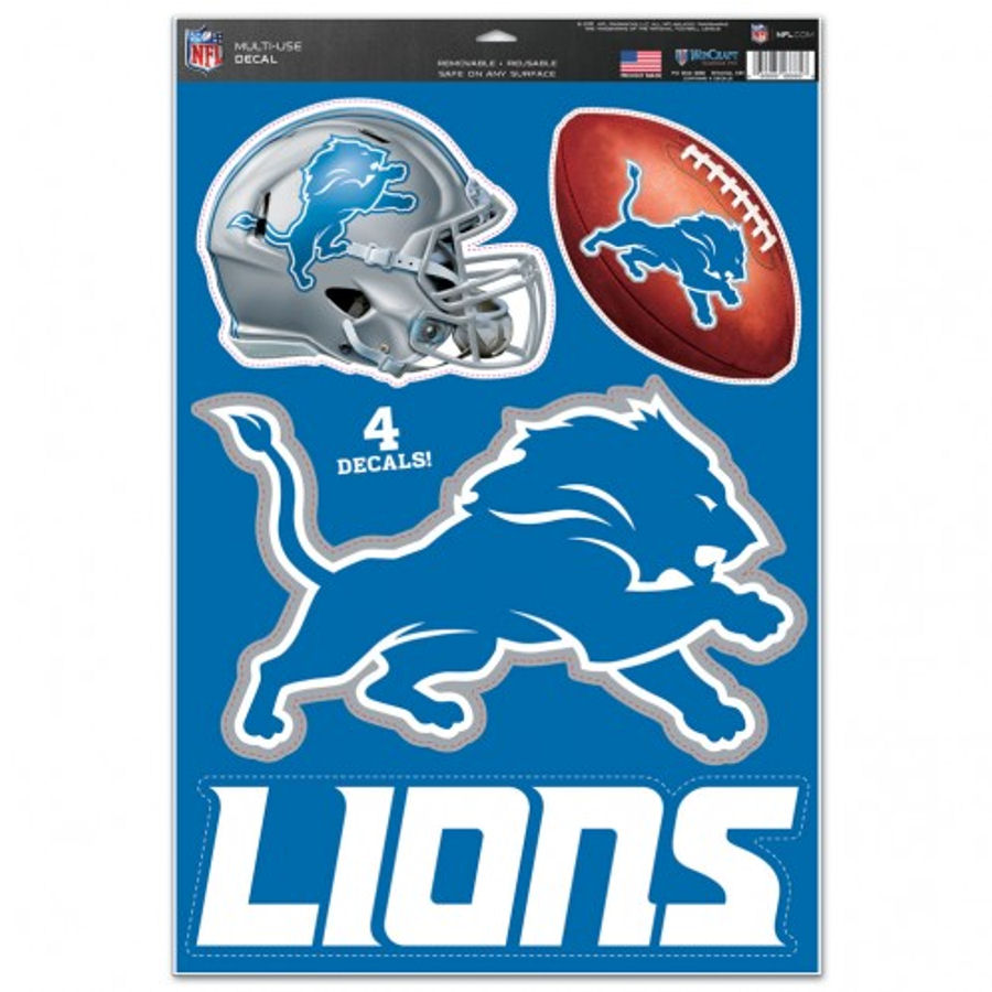 Detroit Lions - Set Of 4 Ultra Decals at Sticker Shoppe