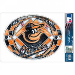Baltimore Orioles - Stained Glass 11x17 Ultra Decal