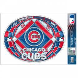 Chicago Cubs - Stained Glass 11x17 Ultra Decal