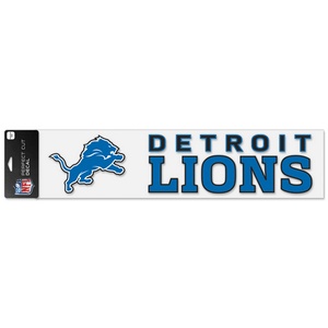 Detroit Lions - 4x16 Die Cut Decal At Sticker Shoppe