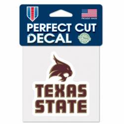 Texas State University Bobcats - 4x4 Die Cut Decal