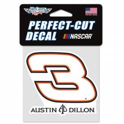 Austin Dillon #3 Whtie - 4x4 Die Cut Decal