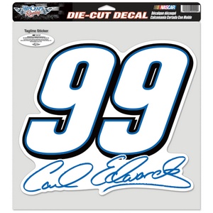 Carl Edwards #99 - 12x12 Die Cut Decal at Sticker Shoppe