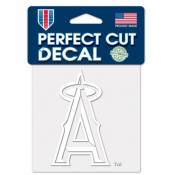 Los Angeles Angels Logo - 4x4 White Die Cut Decal