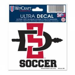 San Diego State University Aztecs Soccer - 3x4 Ultra Decal