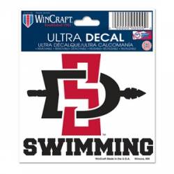 San Diego State University Aztecs Swimming - 3x4 Ultra Decal