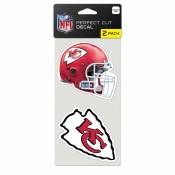 Kansas City Chiefs - Set of Two 4x4 Die Cut Decals