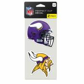 Minnesota Vikings - Set of Two 4x4 Die Cut Decals