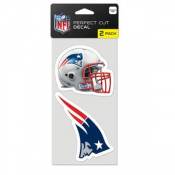 New England Patriots - Set of Two 4x4 Die Cut Decals