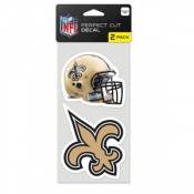 New Orleans Saints - Set of Two 4x4 Die Cut Decals