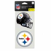 Pittsburgh Steelers - Set of Two 4x4 Die Cut Decals