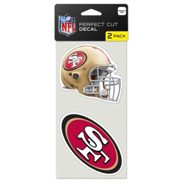 San Francisco 49ers Helmet 5 x 4 Multi Use Die Cut Decal Window