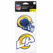 Los Angeles Rams 2020 Logo - Set of Two 4x4 Die Cut Decals