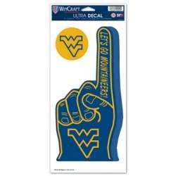 West Virginia University Mountaineers - Finger Ultra Decal 2 Pack