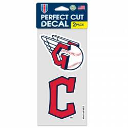 Cleveland Guardians - Set of Two 4x4 Die Cut Decals