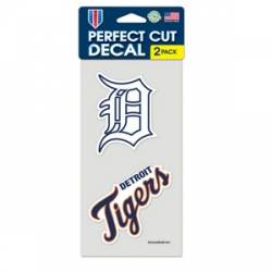 Detroit Tigers - Set of Two 4x4 Die Cut Decals