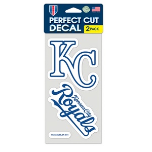 Kansas City Royals - Set of Two 4x4 Die Cut Decals at Sticker Shoppe