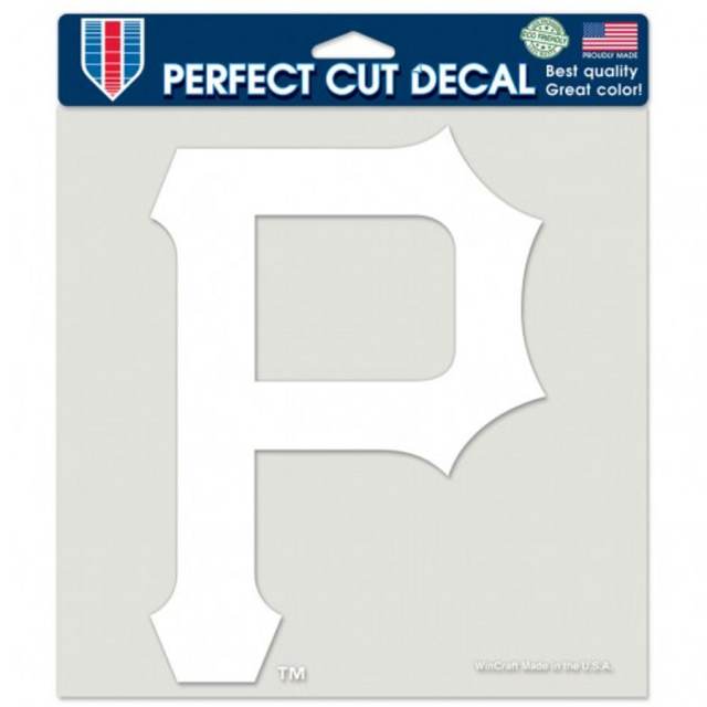 PITTSBURGH PIRATES LOGO CAR DECAL VINYL STICKER WHITE 3