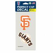 San Francisco Giants - Set of Two 4x4 Die Cut Decals