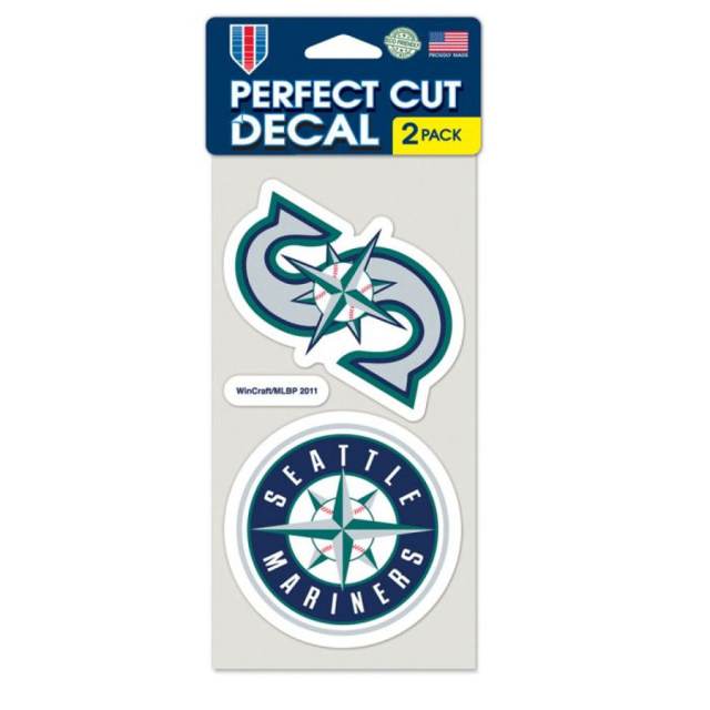 Seattle Mariners Let's Go Mariners Slogan - 4x4 Die Cut Decal at