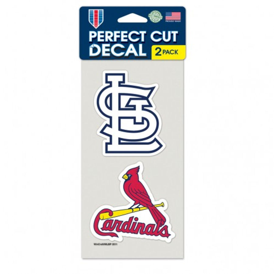 St. Louis Cardinals - Set of Two 4x4 Die Cut Decals at Sticker Shoppe