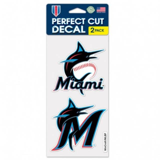 WinCraft Miami Marlins 3-Pack Decal