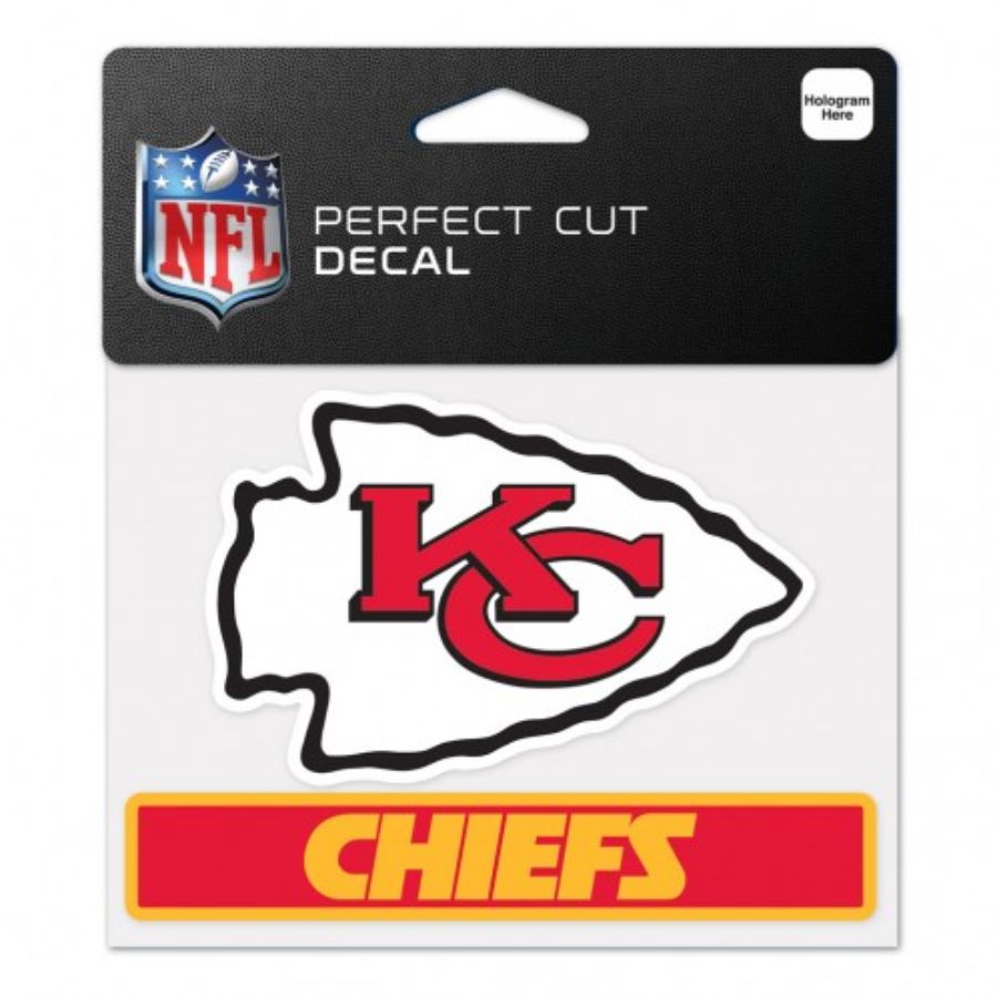 Kansas City Chiefs - 4x5 Die Cut Decal at Sticker Shoppe