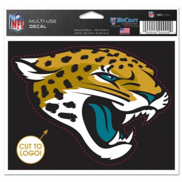 Jacksonville Jaguars Helmet - 4.5x5.75 Die Cut Ultra Decal at Sticker Shoppe