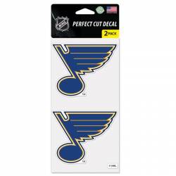 St. Louis Blues - Set of Two 4x4 Die Cut Decals