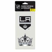 Los Angeles Kings - Set of Two 4x4 Die Cut Decals