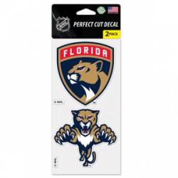 Florida Panthers - Set of Two 4x4 Die Cut Decals