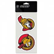 Ottawa Senators - Set of Two 4x4 Die Cut Decals