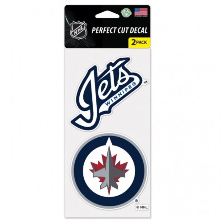 Winnipeg Jets - Set of Two 4x4 Die Cut Decals at Sticker Shoppe