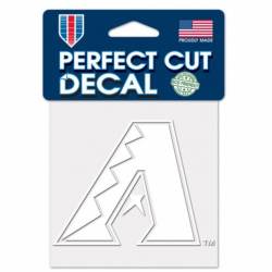 Arizona Diamondbacks Logo Solid - 4x4 White Die Cut Decal